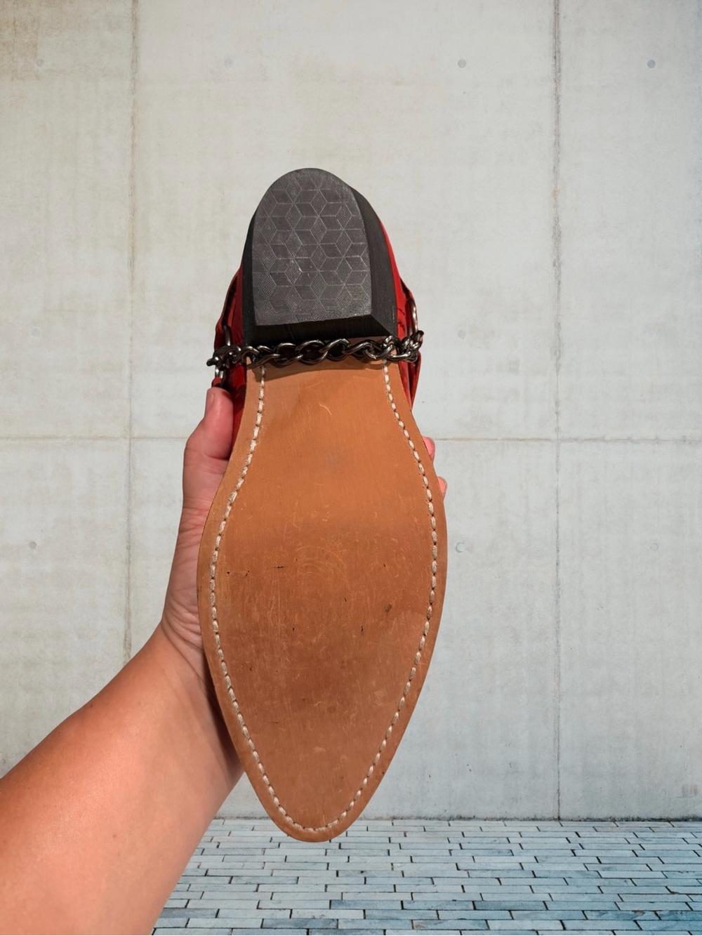 Masterson Boot Co RB7483 Red Embossed Floral Heart Harness Cowboy Boots Wmn 7M - Picture 12 of 12